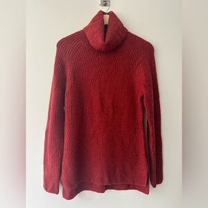 Madewell | M | Rich Red Cowl Neck Sweater
